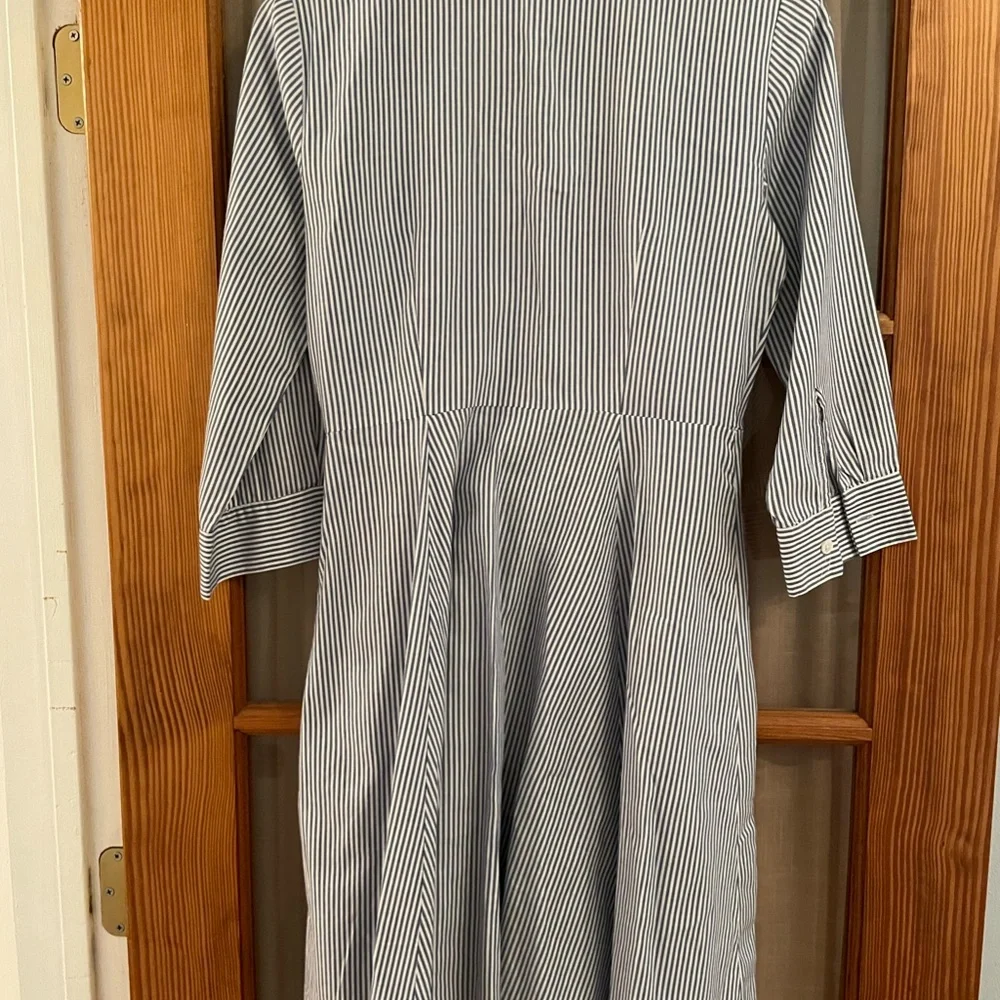 Ann Taylor Striped Shirt Dress - Picture 5 of 6